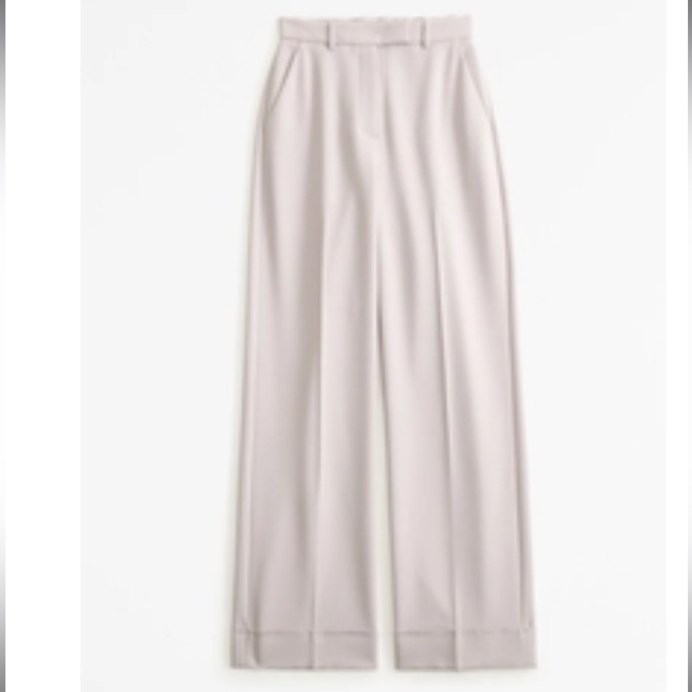 Abercrombie & Fitch Women's Gray Wide-Leg Pants